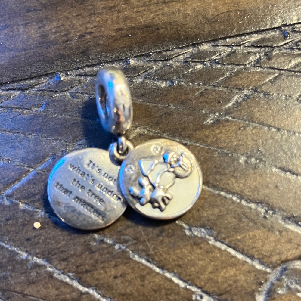 Pandora Silver Double Pendant Charm